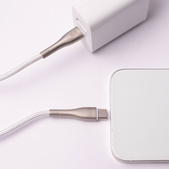 Forever USB 2.0 Kabel USB-C männlich - USB-C 60W Weiß 1m