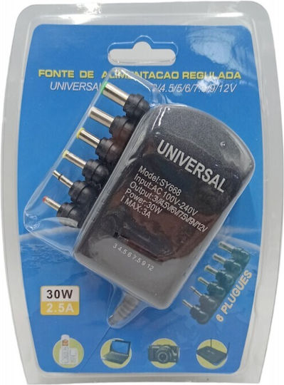 Andowl YC-668 Universal Power Adapter 12V 3.5A with Power 42W with 6 Plugs