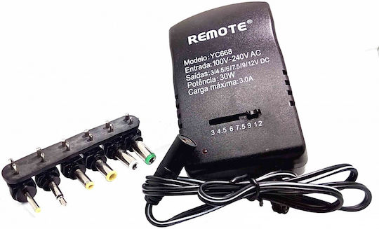 Andowl YC-668 Universal Power Adapter 12V 3.5A with Power 42W with 6 Plugs