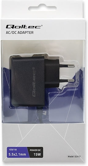 Qoltec Universal Τροφοδοτικό 15V 1A με Ισχύ 15W (52417)