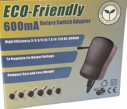 Minwa Adaptor Universal De Alimentare Reglabil Tensiune 3 Până La 12V 0,6A Cu Putere 7,2W Cu 3 Mufe (MW 3N060GS)