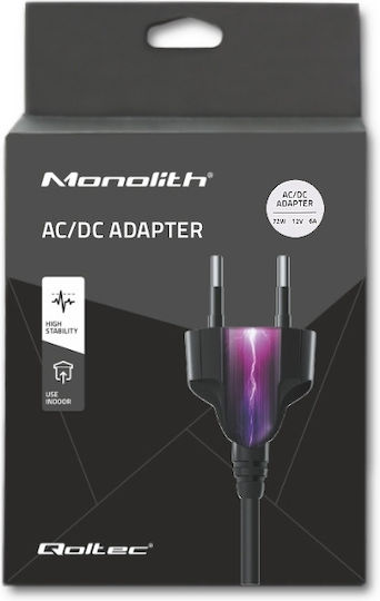 Qoltec Universal Τροφοδοτικό 12 6A με Ισχύ 72W (51106)