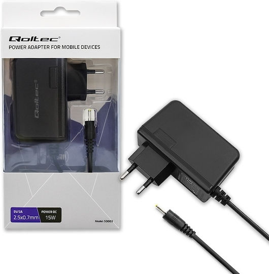 Qoltec Universelles Netzadapter 5 3A mit Leistung 15W