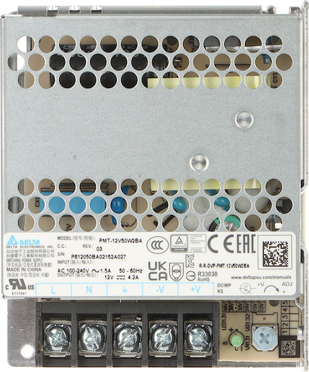 Delta Universal Τροφοδοτικό 48V 1A με Ισχύ 48W