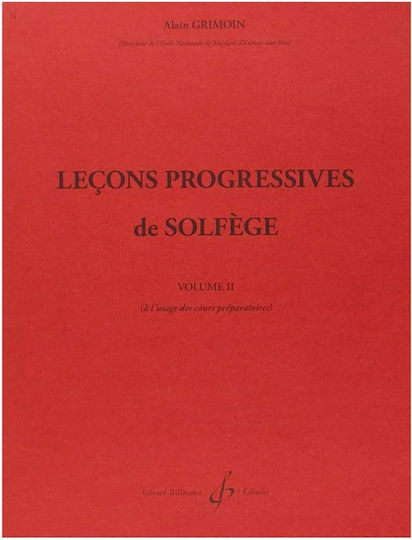 Gerard Billaudot Lecons Progressives de Solfege Vol.2 за Глас