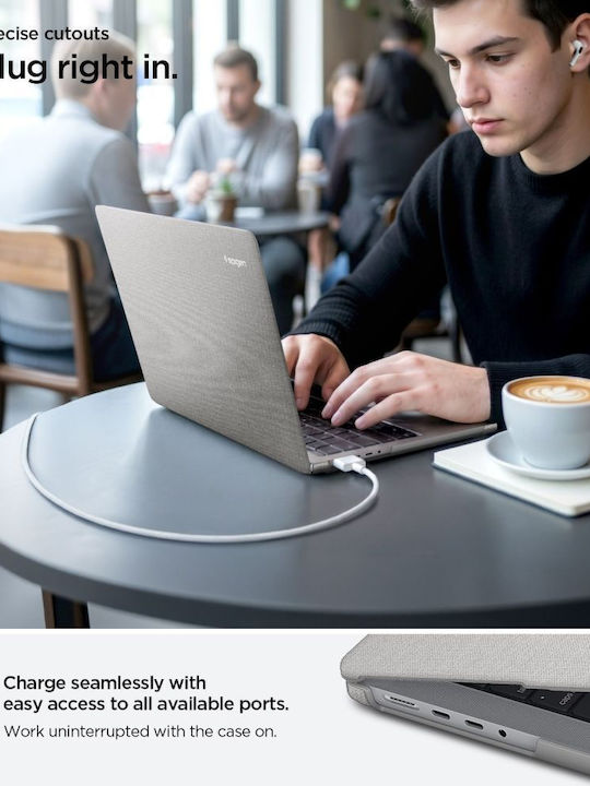 Spigen Urban Θήκη για Laptop σε Γκρι χρώμα