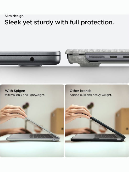 Spigen Urban Θήκη για Laptop 15" σε Γκρι χρώμα