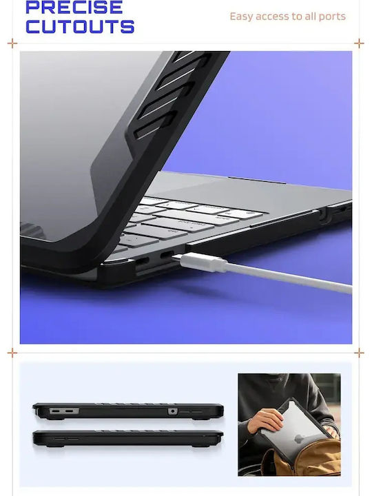 Supcase Case for 13" Laptop in Black Colour