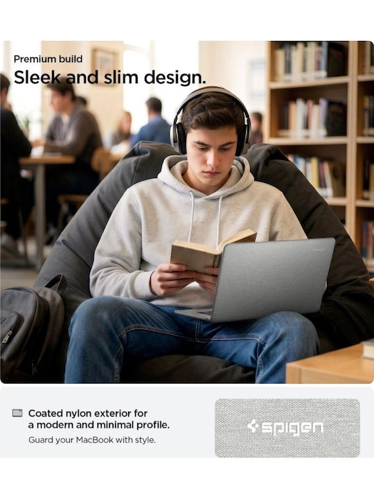 Spigen Urban Θήκη για Laptop σε Γκρι χρώμα