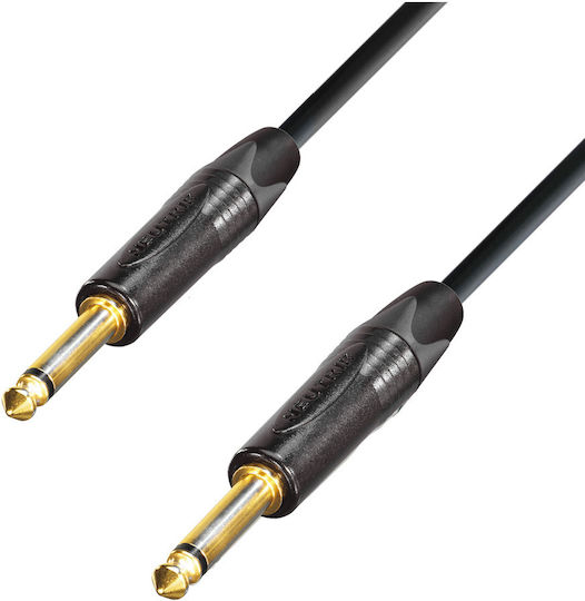 Prostage Кабел 6,3 мм мъжки - 6,3 мм мъжки 5м Черен (TM-B05)