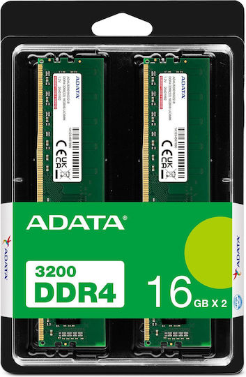 Adata 32GB DDR4 RAM с 2 модула (2x16GB) и Скорост за Настолен Компютър