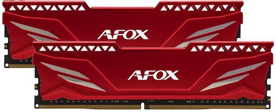 Afox XMP2 Red DDR4 με Module 1x16GB και Ταχύτητα 3200 για Desktop