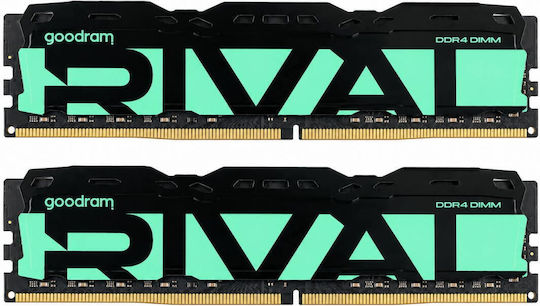 GoodRAM RIVAL Radiant Green DDR4 32GB RAM cu 2x16GB Module pentru Desktop