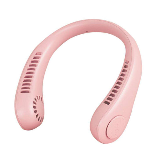 X9 Vaneless Hanging Neck Fan USB Bladeless Pink