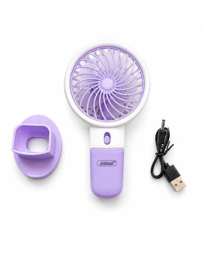 Andowl Handheld Pink Fan 15153
