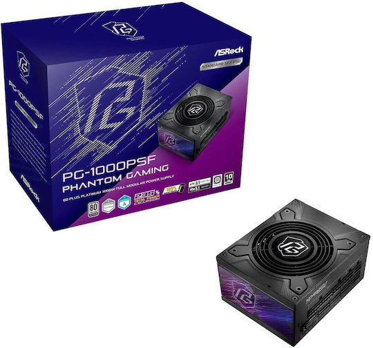 ASRock Phantom Gaming 1000W Schwarz Netzteile Vollständig modulare 80 Plus Platin