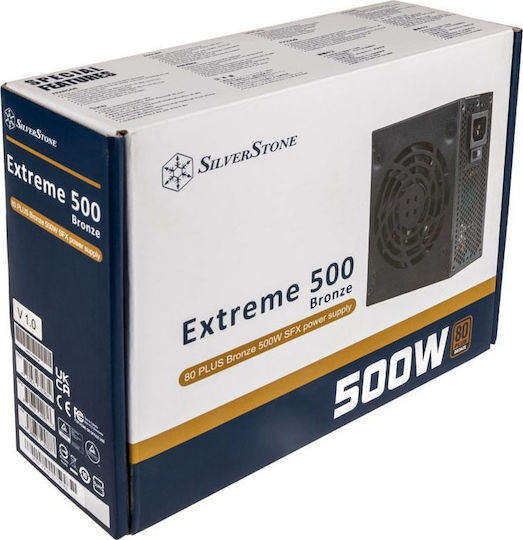 Silverstone 500W Schwarz Computer-Netzteil Voll verkabelt 80 Plus Bronze (SST-EX500-B)