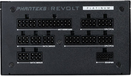 Phanteks PH-P1200PR 1200W Negru Sursă de Alimentare Calculator Complet modular 80 Plus Platinum