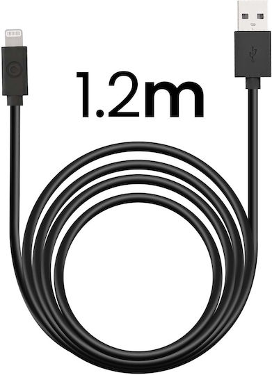 Bigben Connected Cablu USB-A Lightning 1.2m 2.4A Negru