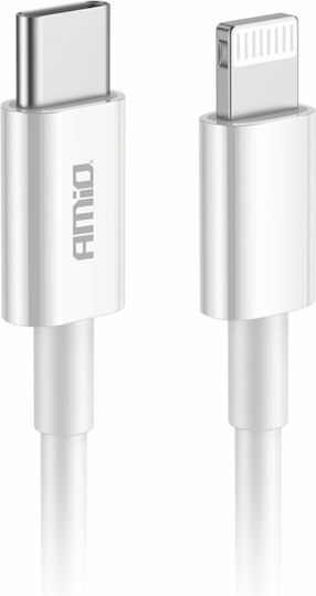 AMiO USB-C zu Lightning Kabel 20W Weiß 1m (03898)