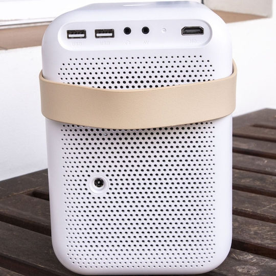 Wanbo T6 Max Portable Mini Projector LCD Full HD LED Lamp with Wi-Fi and Built-in Speakers White