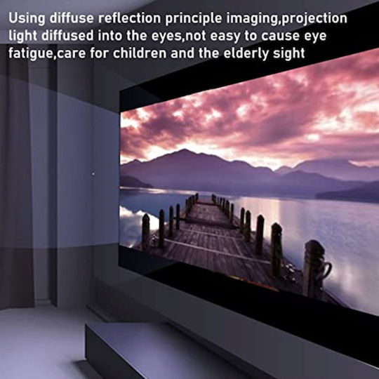 M800 Mini Projector LCD Full HD LED Lamp with Built-in Speakers Black