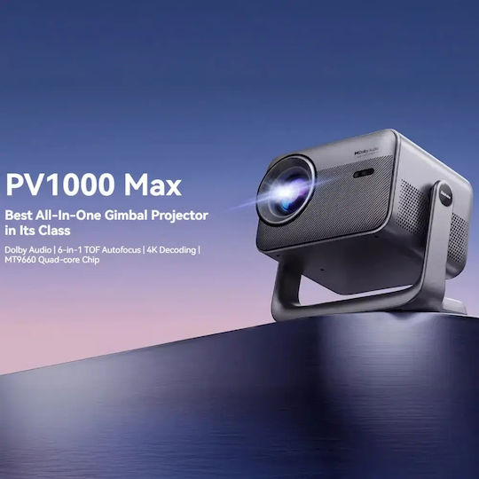 BlackView PV1000 Max Mini Projector LCD Full HD with Wi-Fi and Built-in Speakers PV1000MAX
