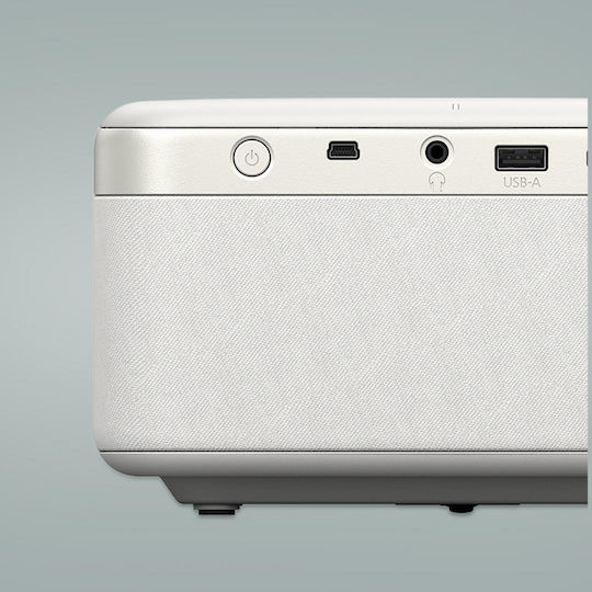 Epson EF-21W Мини Проектор 3LCD Full HD Лазерен с Wi-Fi и вградени високоговорители Бял