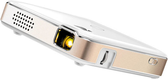 Kodak Luma 150 Mini Projektor DLP LED-Lampe mit Wi-Fi und Eingebauten Lautsprechern Weiß