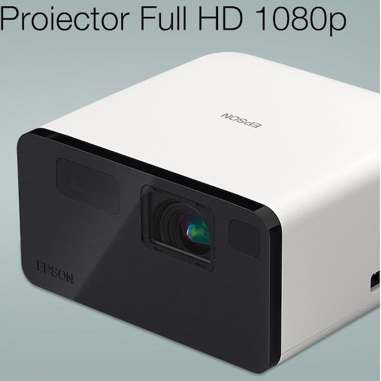 Epson EF-21W Мини Проектор 3LCD Full HD Лазерен с Wi-Fi и вградени високоговорители Бял