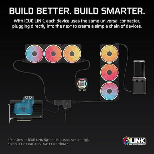 Corsair Pump Combo Reservoir Icue Link Xd6 Rgb Elite White Cx-9040014-ww
