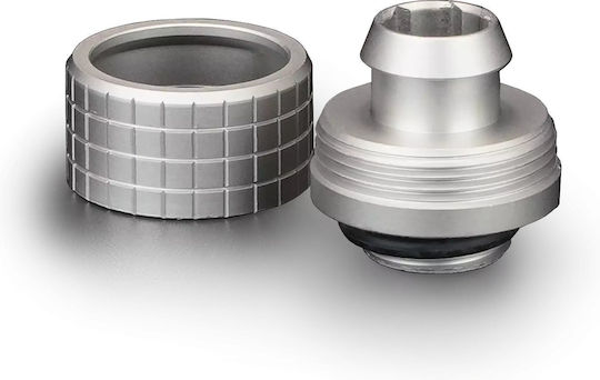 Thermal Grizzly Grizzly Deltamate Fitting St16 For Soft Tubes Nickel Silver