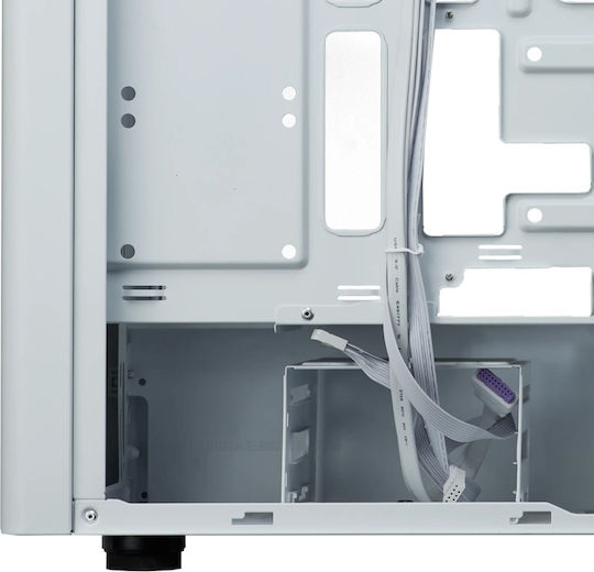 CoolerMaster Elite 502 Gaming Midi Tower Computer Case with Side Window White