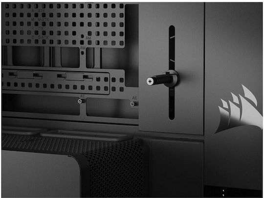 Corsair Frame 5000D WOOD RS Геймърски Midi Tower Компютърна кутия със Страничен прозорец Черен