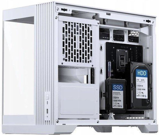 Phanteks XT V3 Gaming Mini Tower Κουτί Υπολογιστή με Πλαϊνό Παράθυρο Λευκό