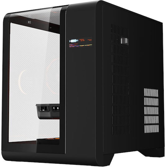 1STPLAYER RT5 Геймърска Micro Tower Кутия За Компютър Със Страничен Прозорец Черна