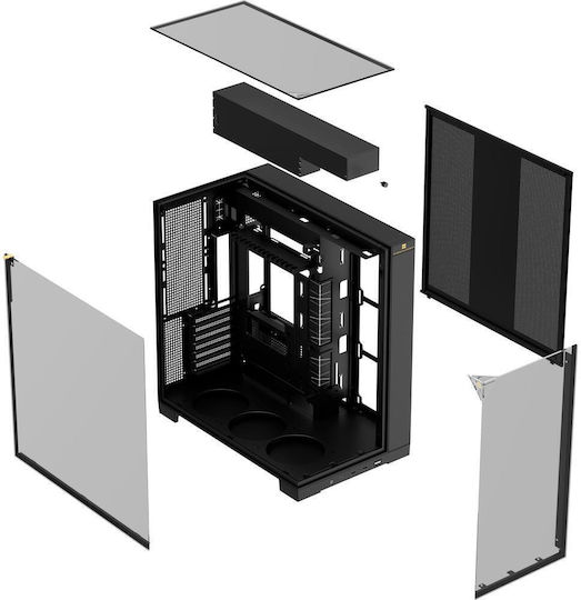 Thermalright A70 Gaming Midi-Turm Computergehäuse mit Seitenfenster Schwarz