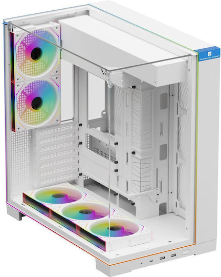 Thermalright A70 ARGB Gaming Middle Tower Carcasă PC cu Fereastră Laterală Albă