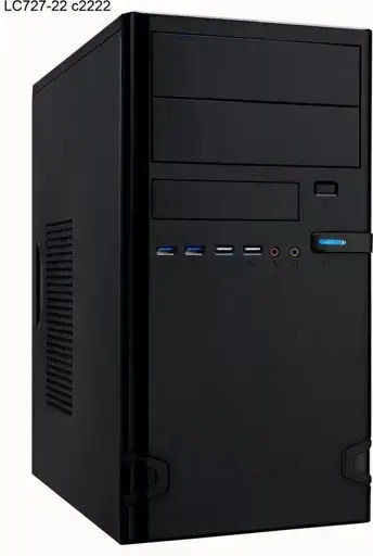 Linkworld 7271-22 Mini-Turm Computergehäuse Schwarz