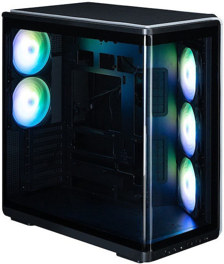 Zalman P60 Gaming Midi-Turm Computergehäuse mit Seitenfenster Schwarzes
