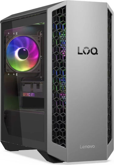 Lenovo LOQ Tower 26ADR10 Гейминг Настолен Компютър (Ryzen 7-8745HX/16GB DDR5/512GB SSD/GeForce RTX 5060 Ti/Без Операционна Система)