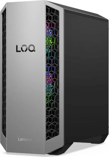 Lenovo LOQ Tower 26ADR10 Гейминг Настолен Компютър (Ryzen 7-8745HX/16GB DDR5/512GB SSD/GeForce RTX 5060 Ti/Без Операционна Система)