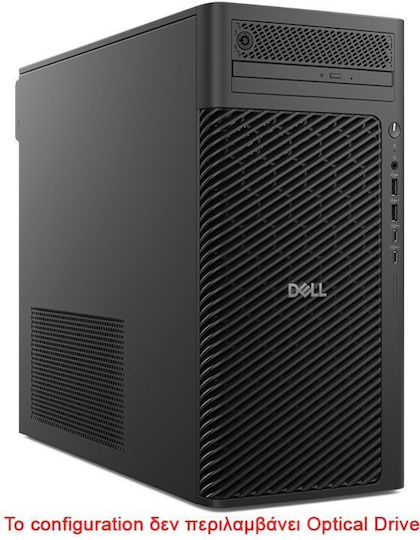 Dell Pro Max Tower T2 Настолен компютър (Ultra 7-265/32GB DDR4/1.0TB SSD/W11 Pro)