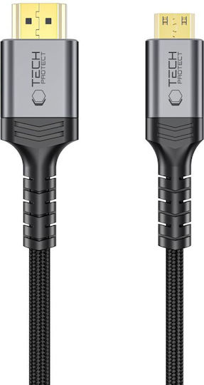 Tech-Protect Ultraboost HDMI 2.1 Mini HDMI Male - HDMI Male 2m Black