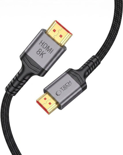 Tech-Protect HDMI 2.1 Ultra High Speed 48Gbps 4K 120Hz HDR VRR Cable HDMI Male - HDMI Male 2m Black