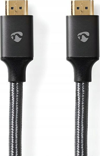 Nedis Profigold High Speed HDMI 2.0 Cable Ethernet 4K@60Hz Gold-Plated HDMI-HDMI Connectors Cotton Gray Box 1 Meter
