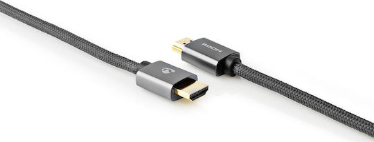 Nedis Profigold High Speed HDMI 2.0 Cable Ethernet 4K@60Hz Gold-Plated HDMI-HDMI Connectors Cotton Gray Box 1 Meter