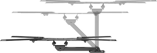 Sbox LCD-441-2 Wall Mounted TV Mount With Extension Arm Up To 65" And 30kg Silver