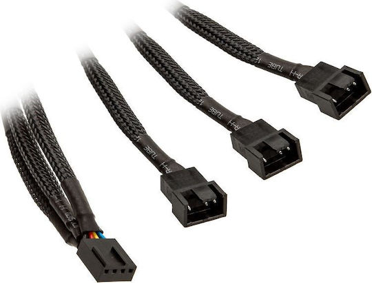 Ekwb 4-пинов pwm - 4-пинов pwm Кабел 0.10м Черен (4-PIN)
