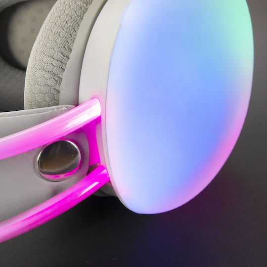 Mars Gaming Mh-Glow Over Ear Gaming Headset with 3.5 mm Connectivity White for Nintendo Switch
